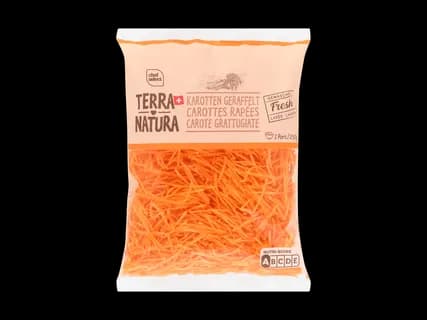 Karotten geraffelt