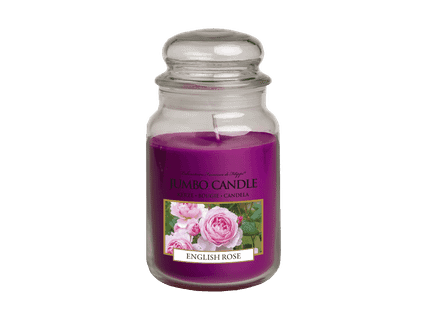 Jumbo Candle English Rose