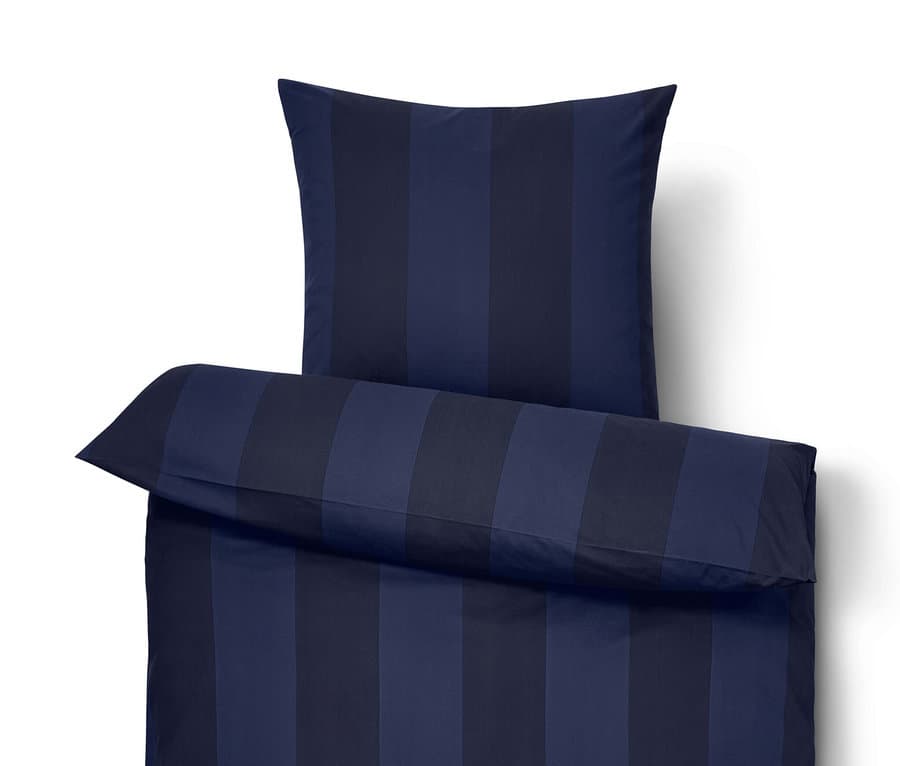 Edelflanell-Bettwäsche, blau, Normalgrösse