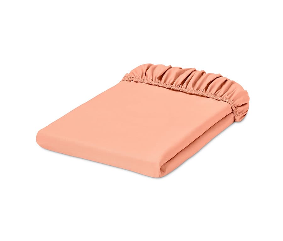 Perkal-Fixleintuch, apricot, Normalgrösse